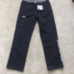 Under armour black sweatpants NWT